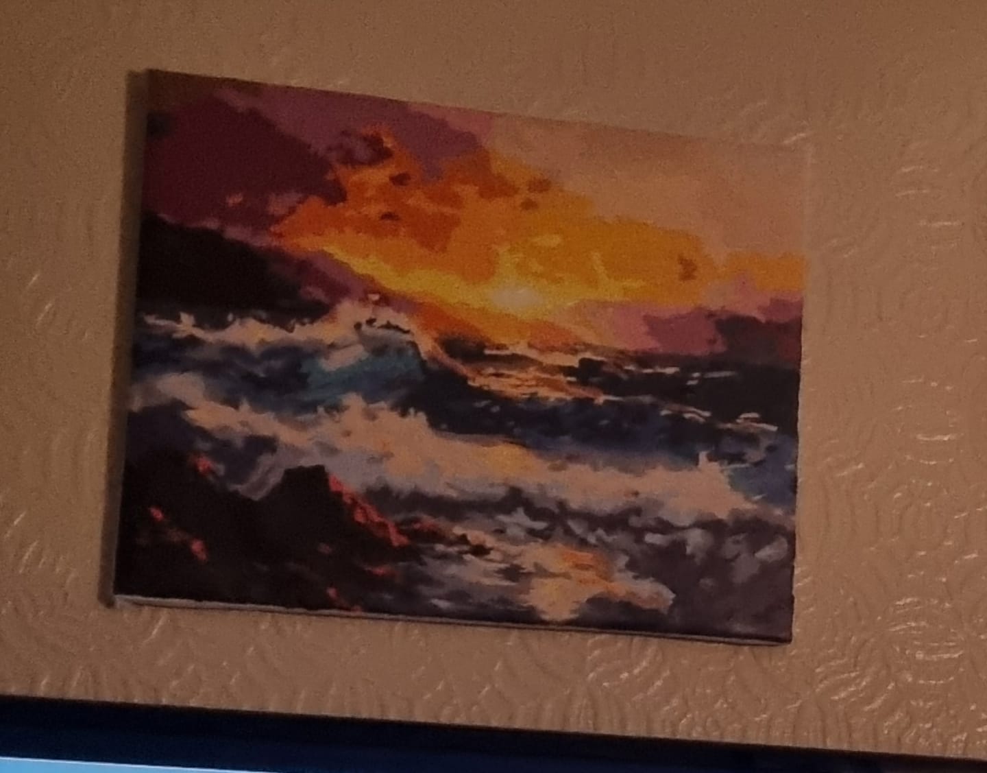 Customer photo review of Dramatic Seaside Sunset