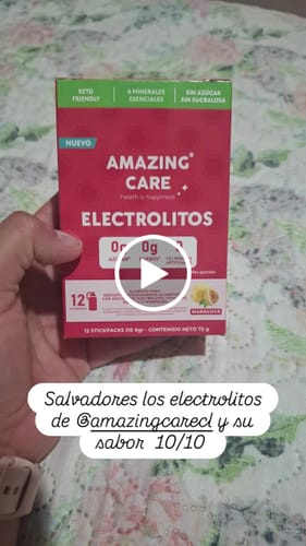 Customer video review of Pack 3x Electrolitos Sabor Maracuyá (36 sticks)