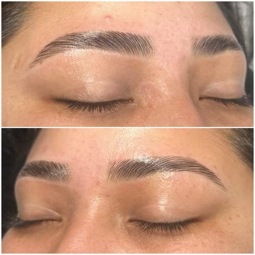 Customer photo review of Deluxe Lash & Brow Balm