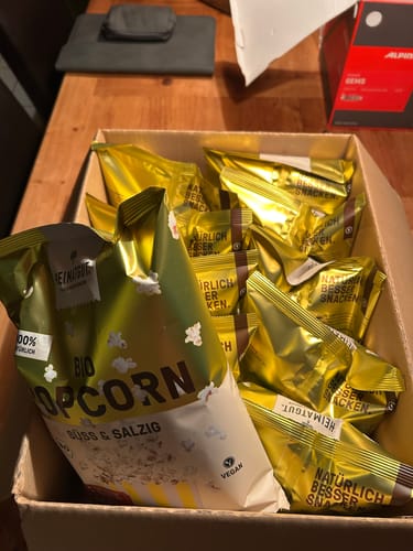 Customer photo review of Bio Popcorn Süß-Salzig