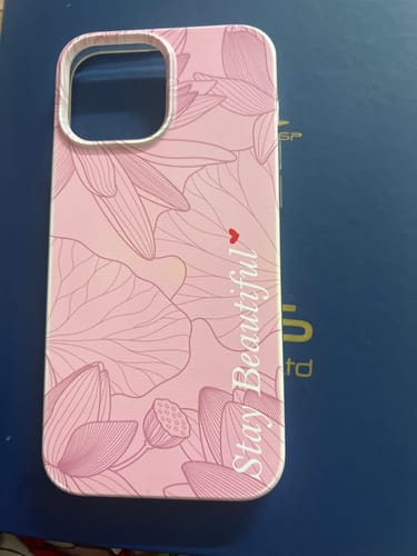 Customer photo review of Customized luxury Peach leaves Transparent Silicon Case For iPhone