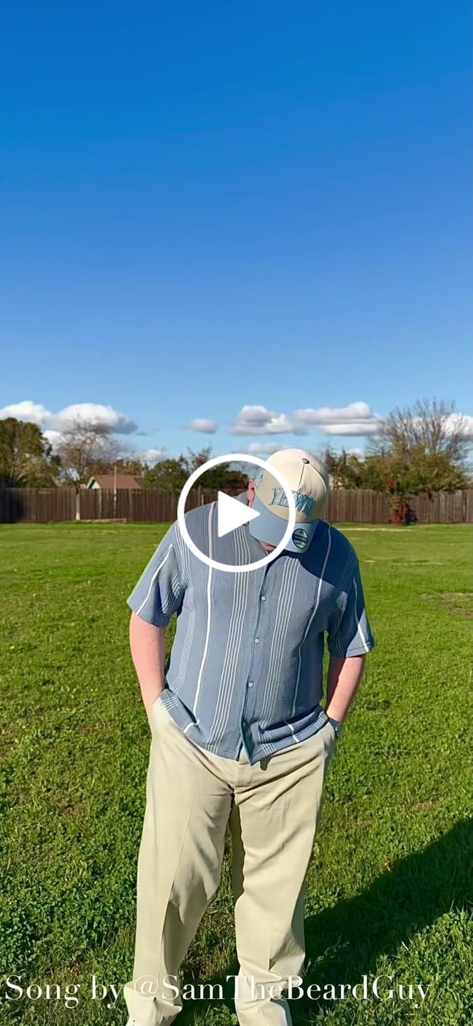 Customer video review of ‘YHWH’ Structured SnapBack - Cream/Baby Blue