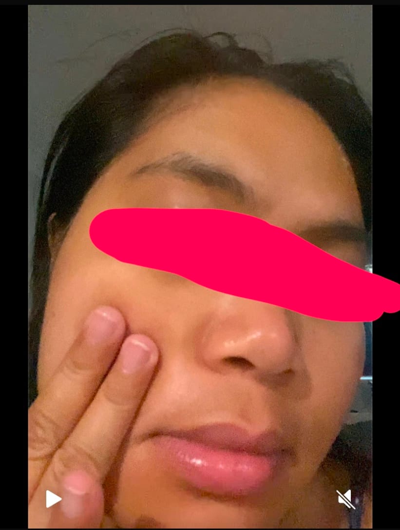 Customer photo review of The Naked Skin™ Collagen Overnight Wrapping Mask