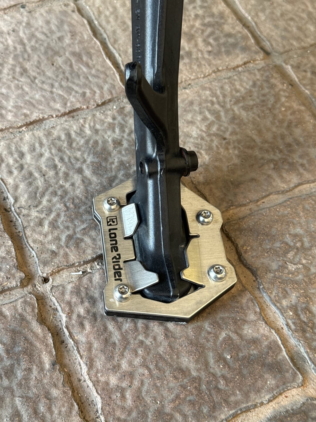 Customer photo review of Side Stand Foot Extension BMW R1300GS