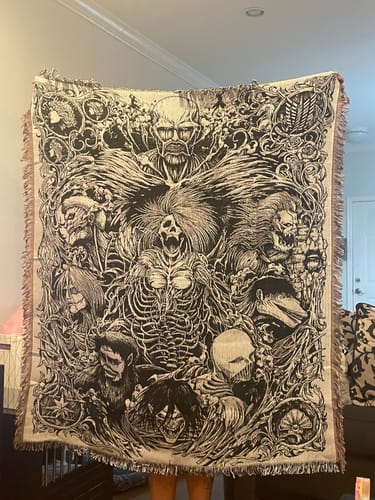 Customer photo review of Titan 5 Woven Blanket Tapestry