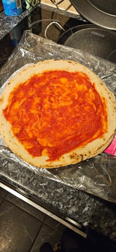 Customer photo review of Sourdough Pizza Bases