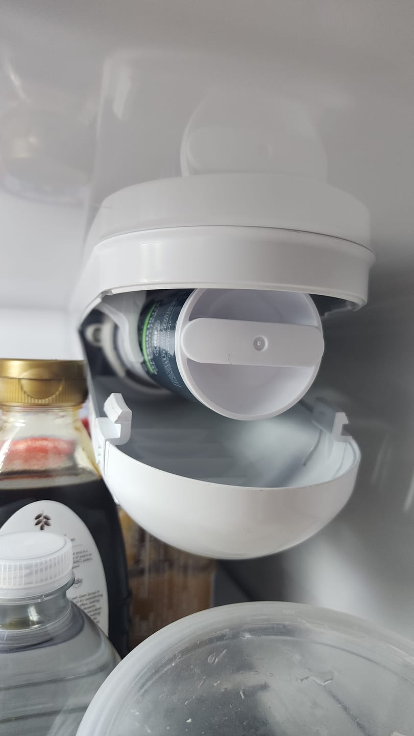 Customer photo review of Glacier Fresh Compatible with GE XWFE Refrigerator Water Filter(with chip)