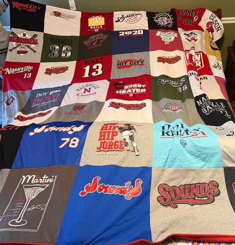 Customer photo review of Classic T-Shirt Blanket