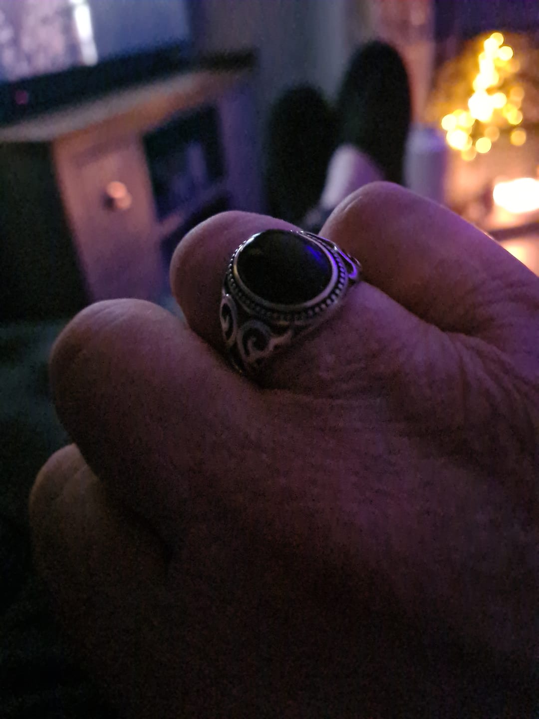 Customer photo review of BLACK EYES. - 925 STERLING SILVER