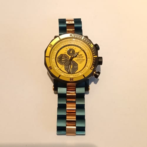 Customer photo review of LUNOKHOD 2 ROSEGOLD / BLUE PVD BRACELET