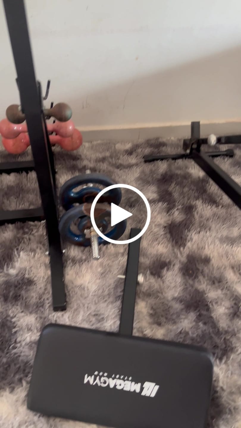 Customer video review of Banco Regulável 10x1 com Cadeira Extensora + Scot + Rack Agachamento