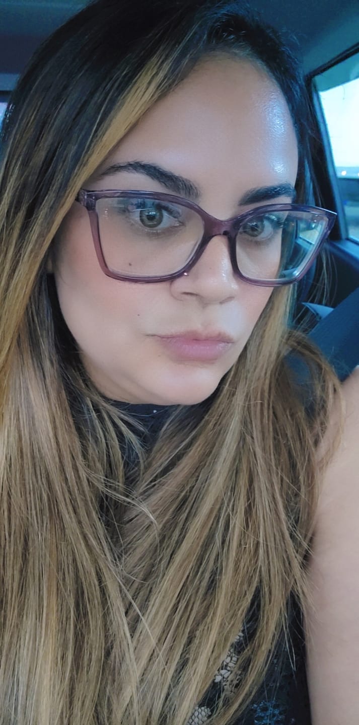 Customer photo review of Amazonia Sahara Brown Prescription Colored Contact Lenses