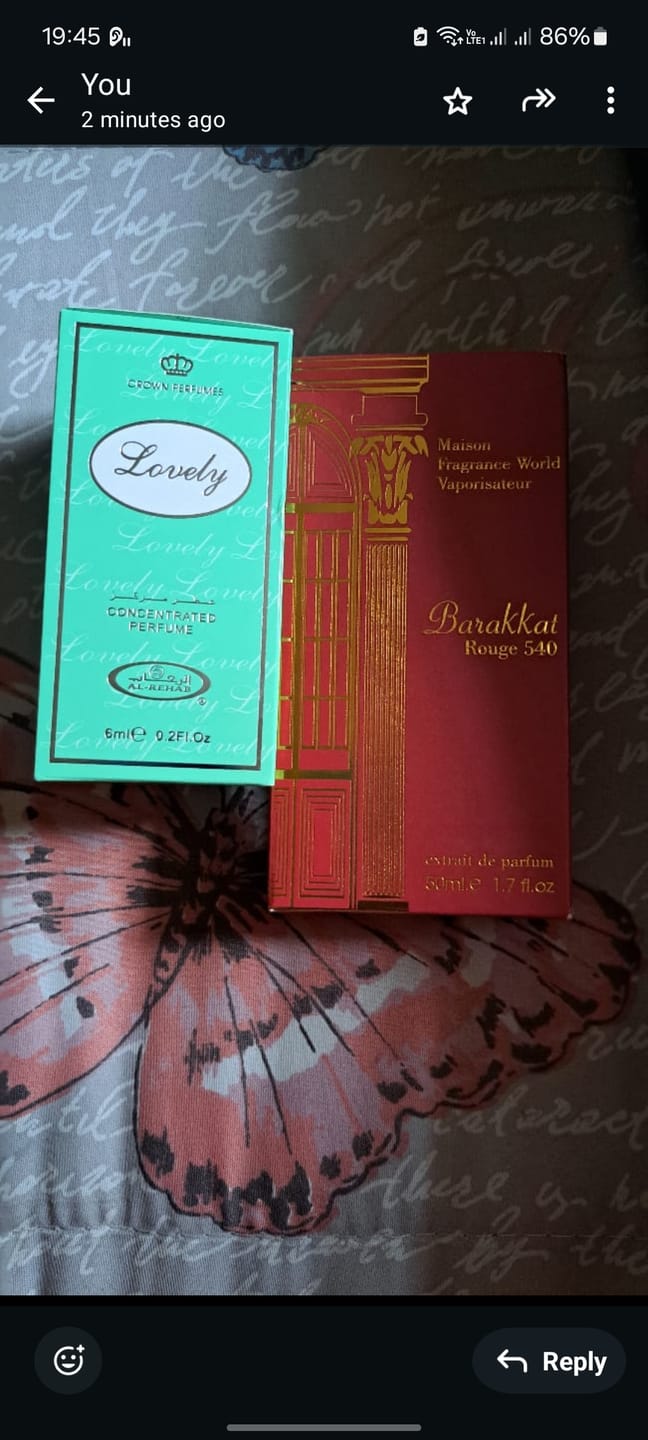 Customer photo review of Barakkat Rouge 540 Extrait edp 50ml