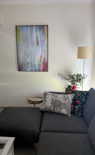 Customer photo review of Eucalyptus Bark in Green- Stretched Canvas Print or Framed Fine Art Print - Artwork