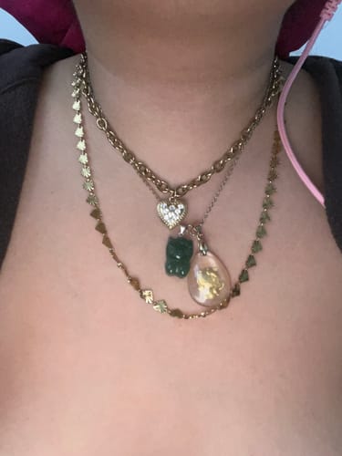 Customer photo review of Iced Out Sweetheart Choker