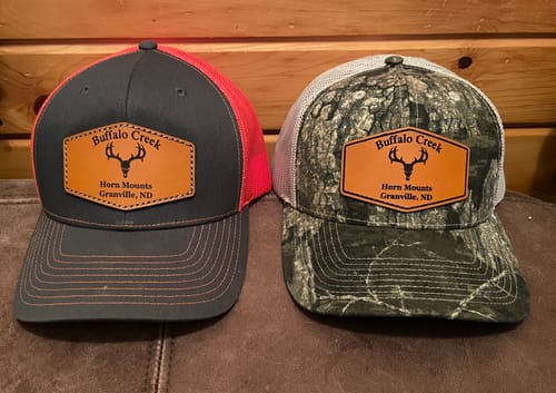 Customer photo review of (12 Pack) Custom Leather Patch Hats