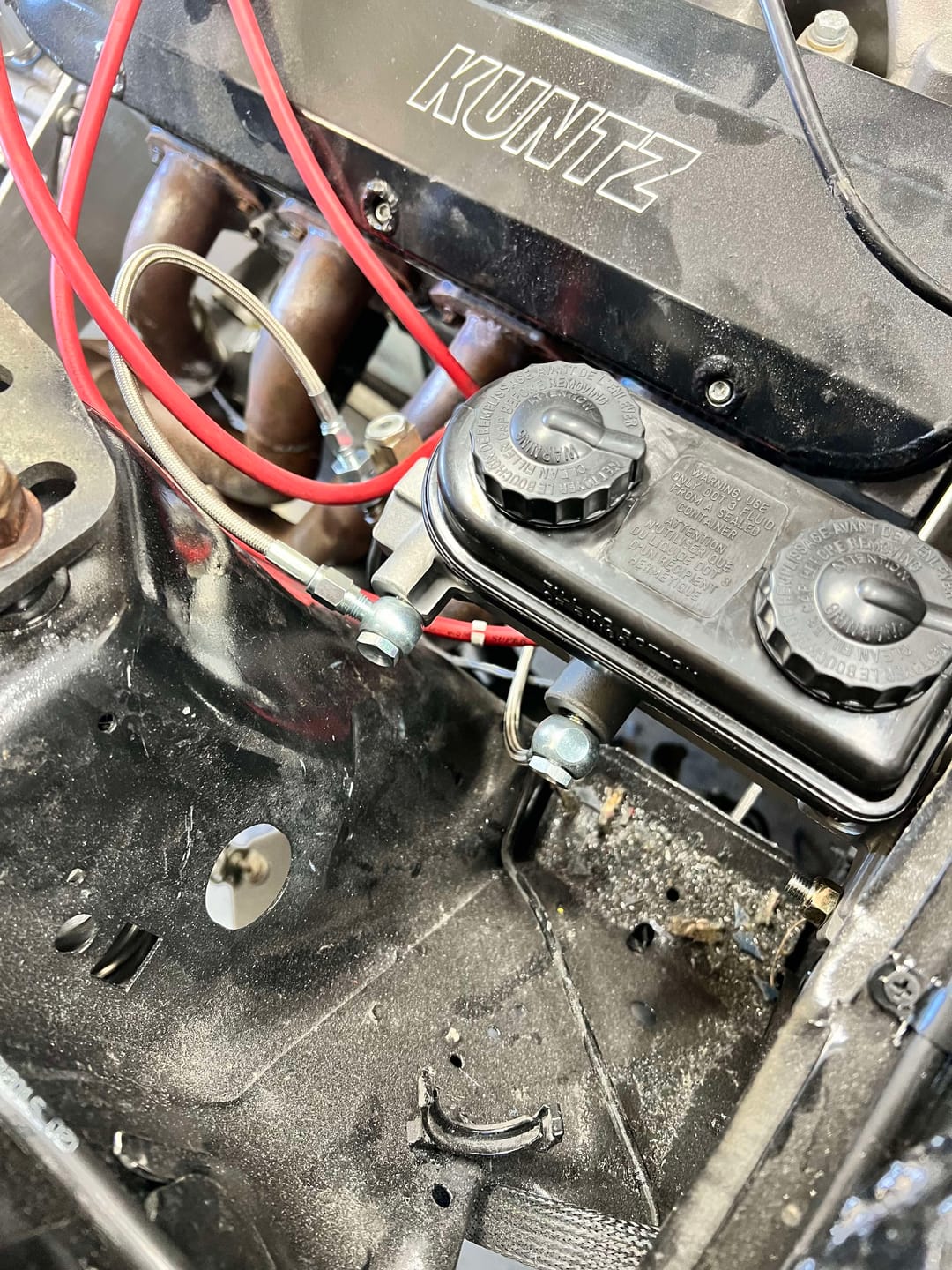 Customer photo review of Motion Raceworks 1979-93 Fox Body Billet Aluminum Manual Master Cylinder Conversion Kit 20-100