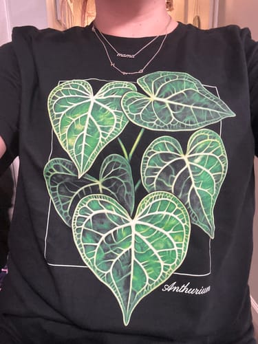 Customer photo review of Anthurium T-Shirt