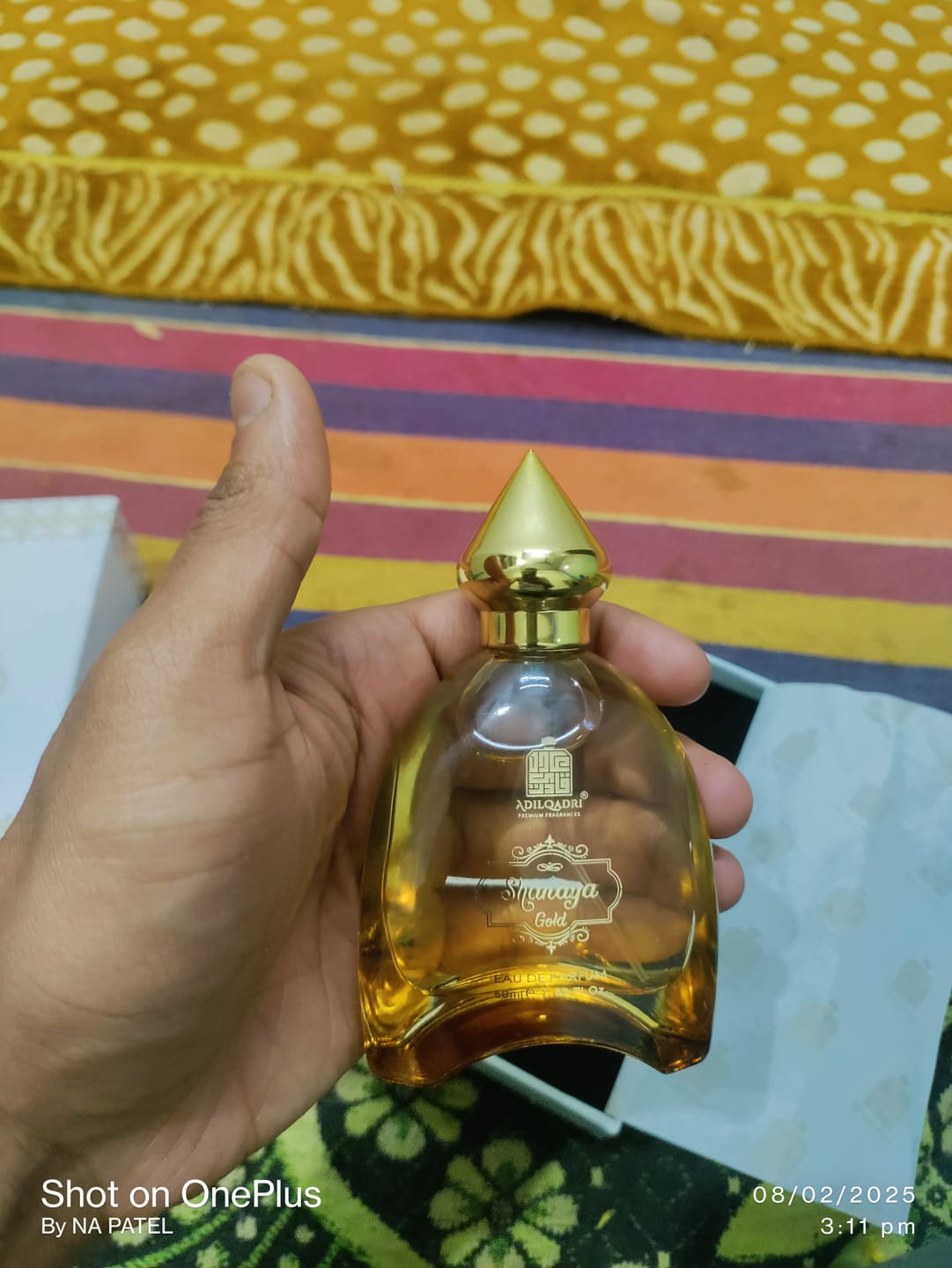 Customer photo review of Shanaya Gold Perfume Spray