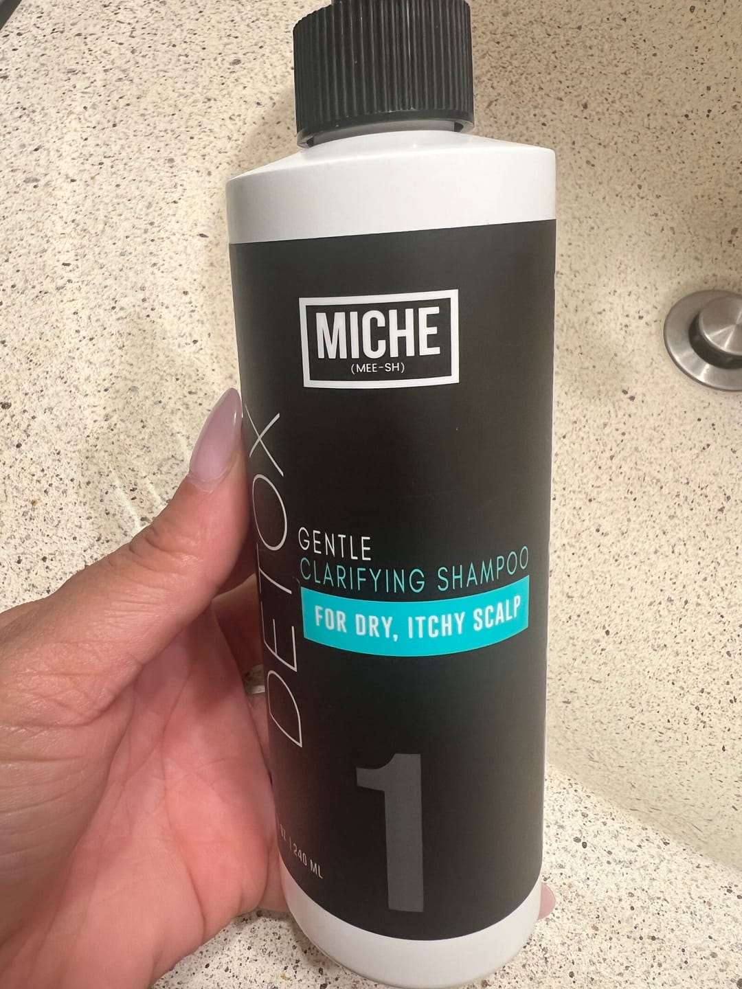 Customer photo review of DETOX Gentle Clarifying Shampoo