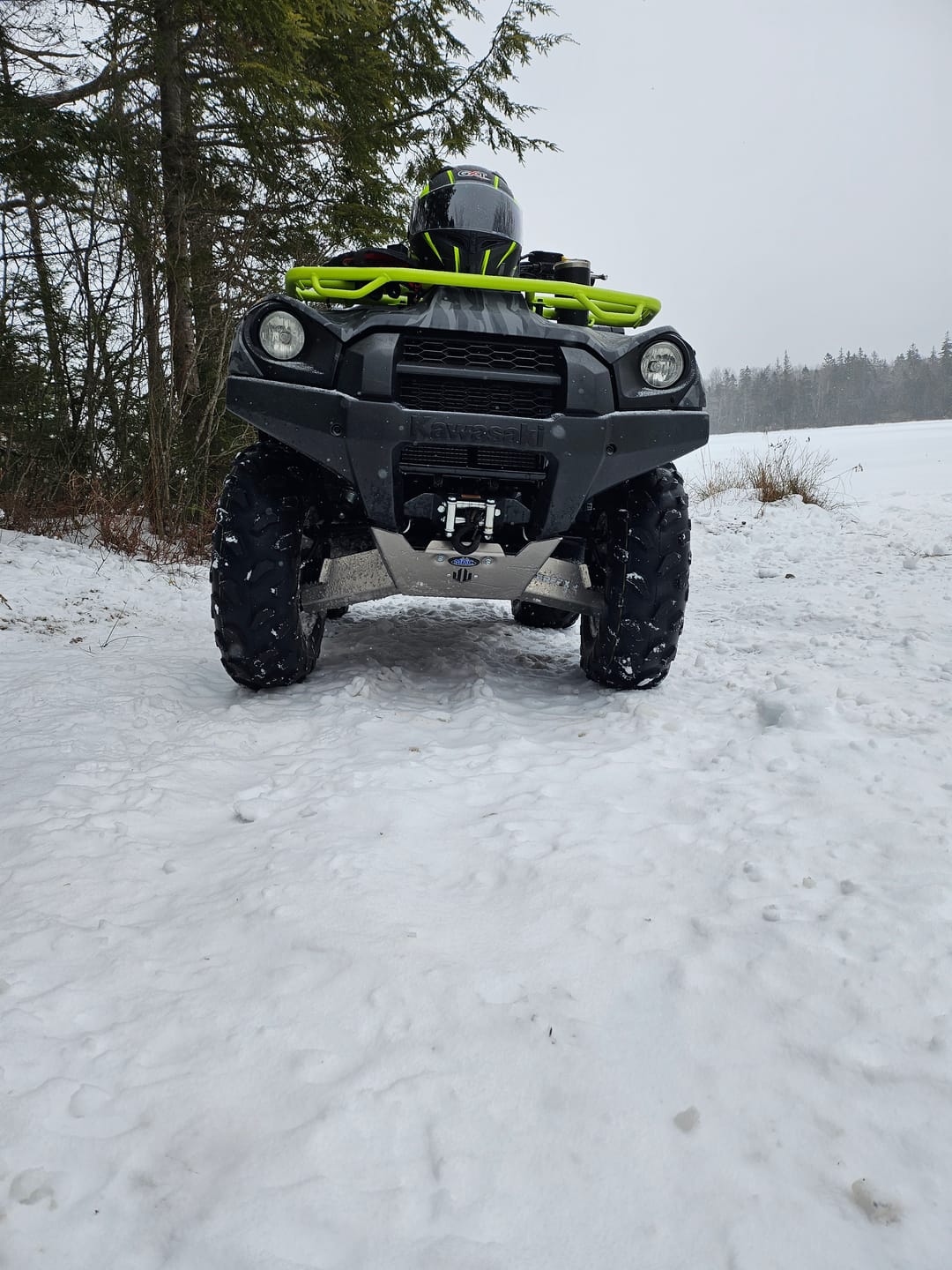 Customer photo review of Complete Aluminum Skid Plates for Kawasaki Brute Force 750i