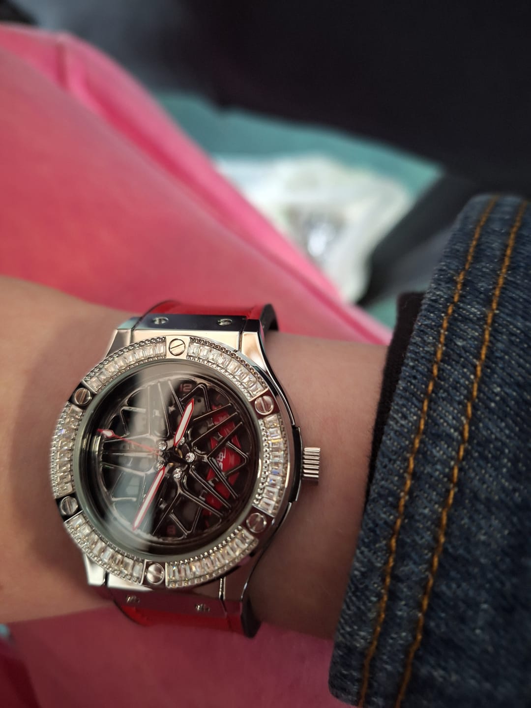 Customer photo review of HMN S6 Diamond Lady Watch