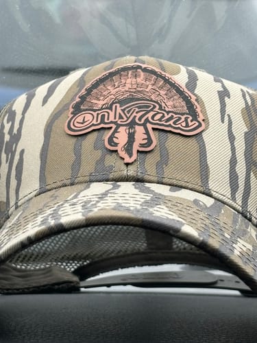 Customer photo review of Turkey Only Fans, Leather Patch Trucker Hat