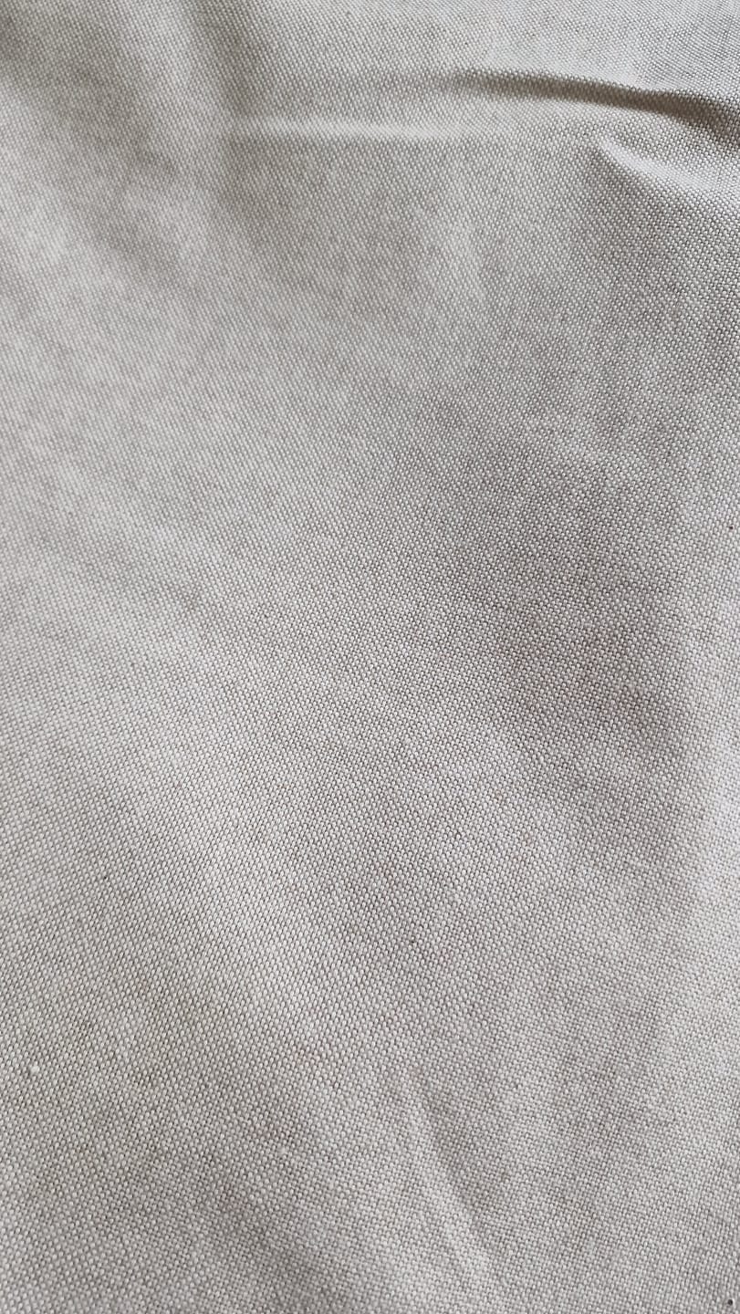 Customer photo review of Plain Beige Linen Look Polycotton Fabric