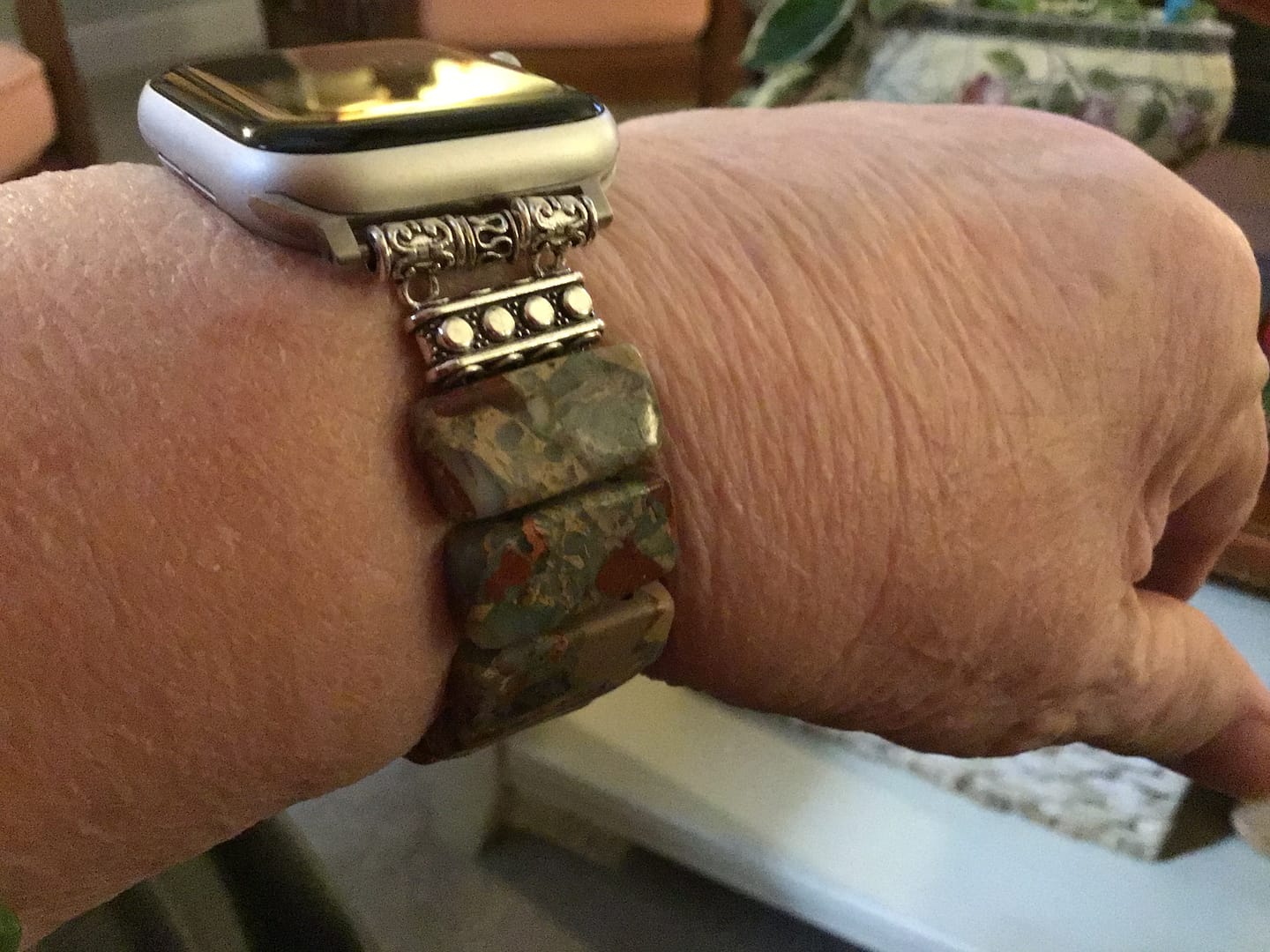 Customer photo review of Eternal Glow Stretch Apple Watch Strap