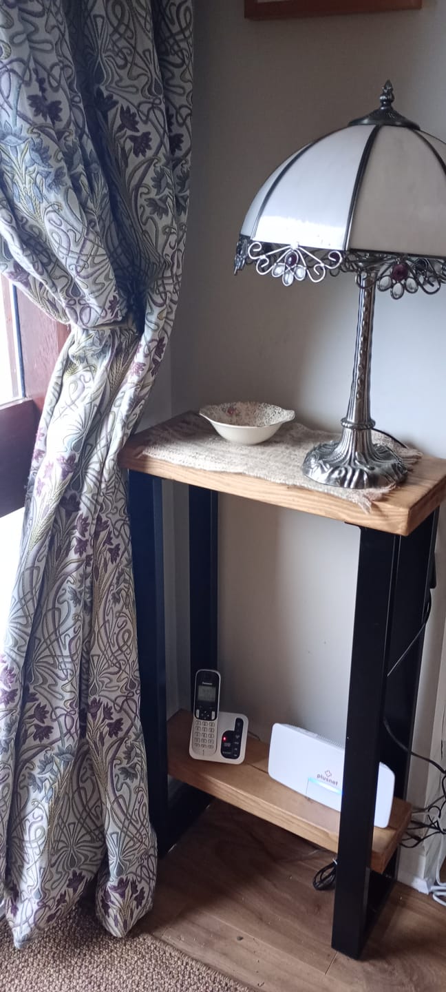 Customer photo review of Console Table with Shelf 22.5cm Depth | 84cm High