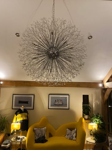 Customer photo review of 20-Light Oversized Large Luxury Sputnik Firework Chandelier
