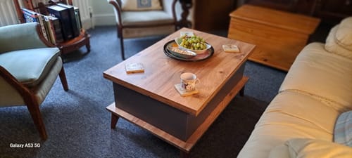 Customer photo review of Magic Anthracite Extendable Coffee & Dining Table 6 in 1