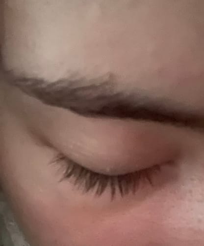 Customer photo review of NEW AND IMPROVED Lash Growth Serum