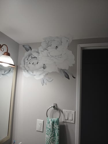 Customer photo review of Peony - Black and white