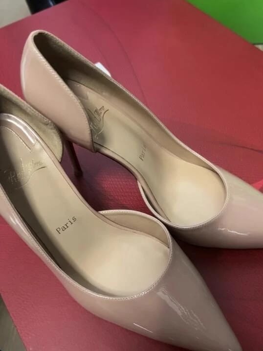 Customer photo review of Shoes Woman 2024 Trend Luxury Shoes For Women Brand Pumps Red Shiny Bottom Pointed Toe High Heels Party Elegant Ladies Shoe 2025