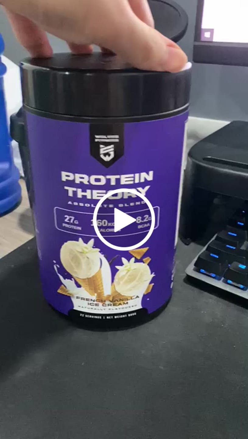 Customer video review of [900g Tub] PROTEIN THEORY - Absolute Blend (FRENCH VANILLA ICE CREAM)