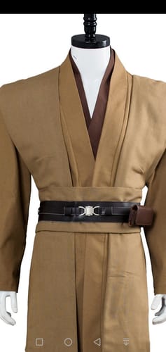 Customer photo review of Kenobi Jedi Knight TUNIC Cosplay Kostüm Braun Version B