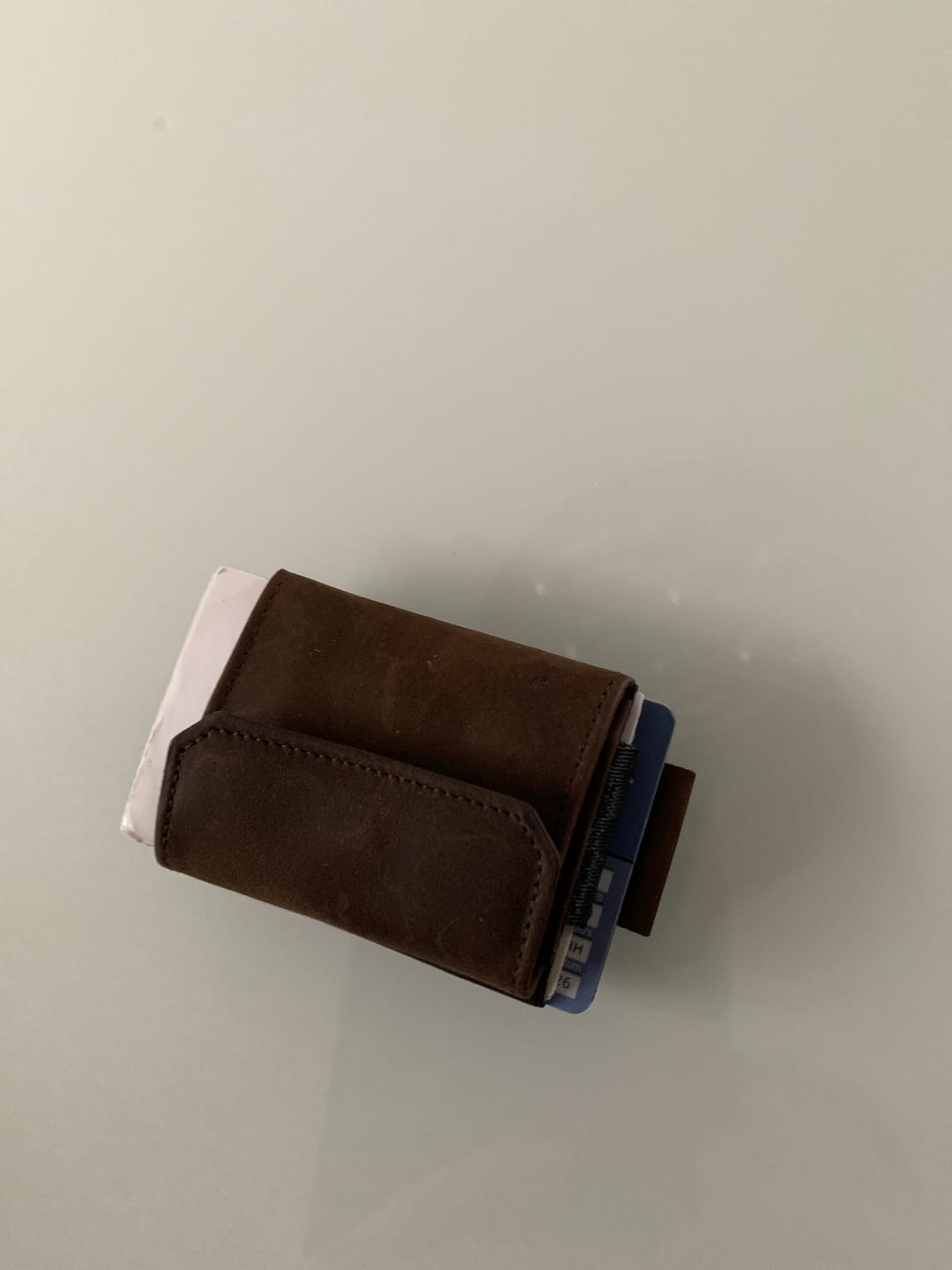 Customer photo review of Nano Boy Pocket card holder wallet with leather coin pocket