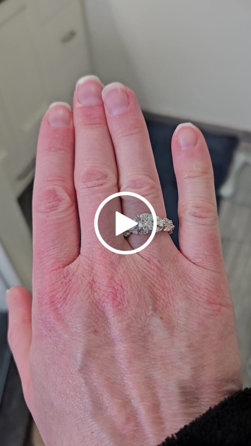Customer video review of Luxe Cluster Moissanite Twisted Engagement Ring