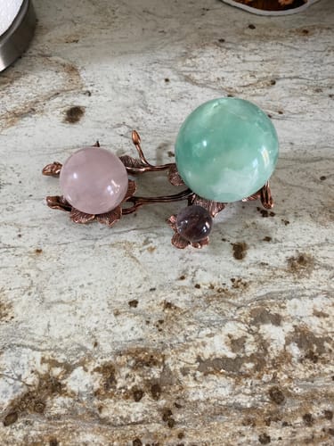 Customer photo review of Metal Sphere holder