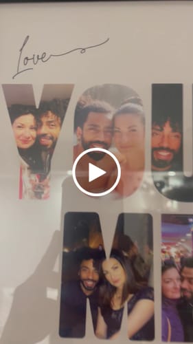 Customer video review of You & Me - Personalised Poster