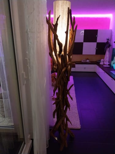 Customer photo review of Treibholz Stehlampe VILLA Lampenschirm Natur