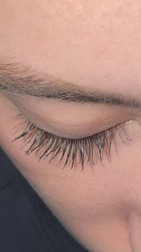 Customer photo review of NEW AND IMPROVED Lash Growth Serum