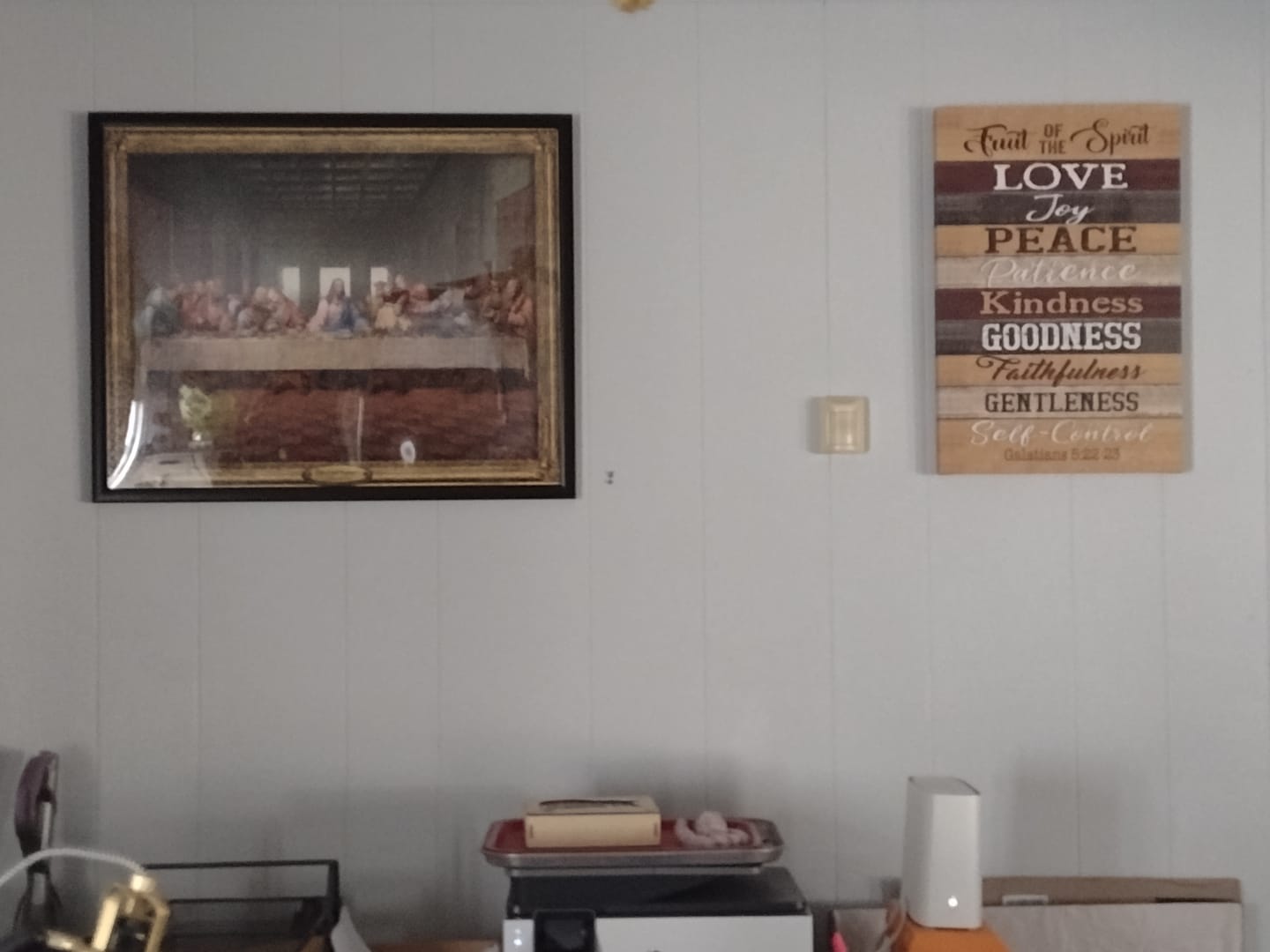 Customer photo review of Christian Wall Art: Galatians 5:22-23 Fruit Of The Spirit Canvas Print