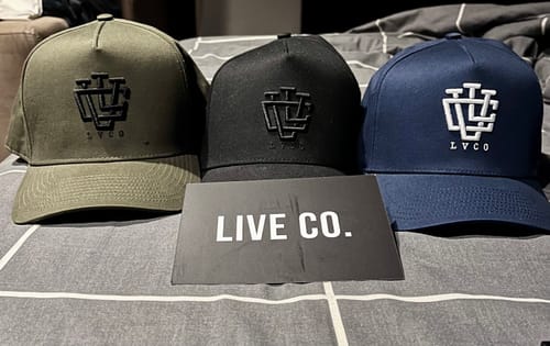 Customer photo review of LVCO "Khaki Green/Black" A-Frame Snapback