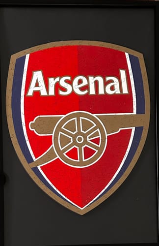 Customer photo review of Arsenal FC® Logo - Wooden Puzzle