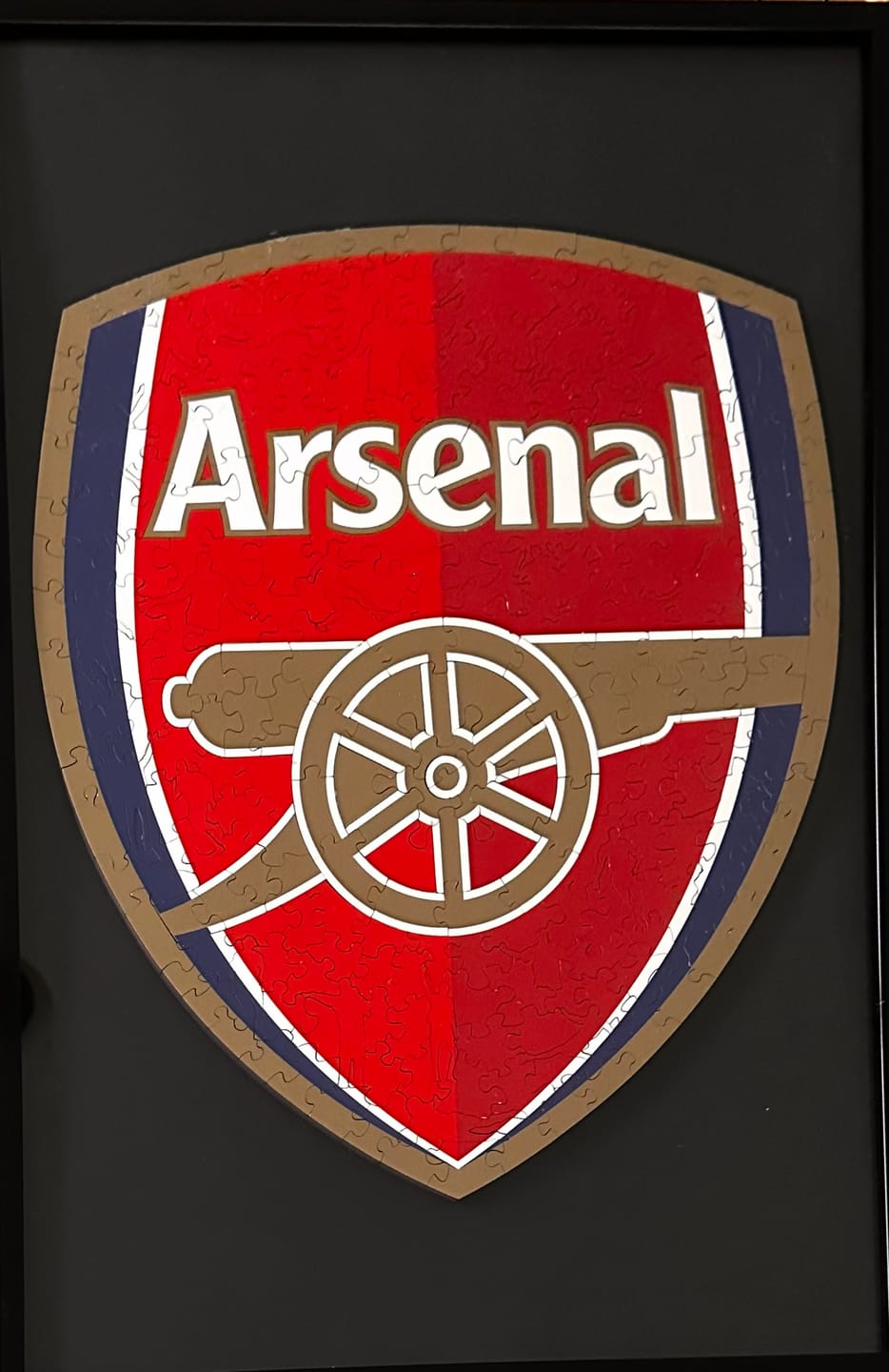 Customer photo review of Arsenal FC® Logo - Wooden Puzzle