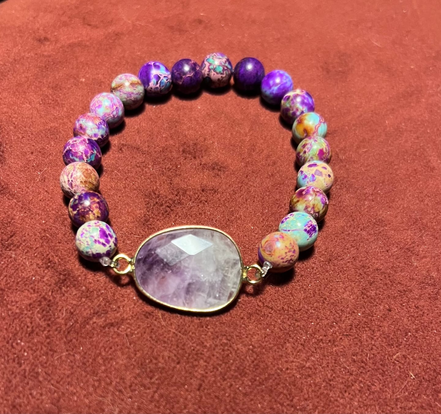 Customer photo review of Amethyst Euphoria Bracelet