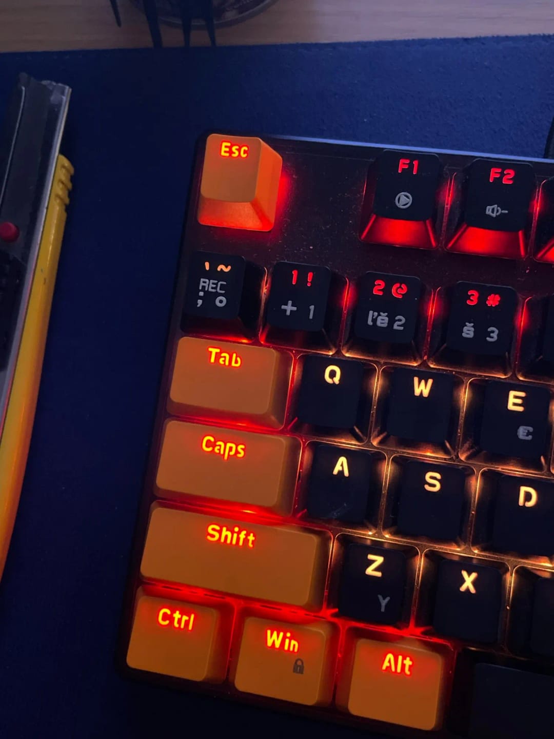 Customer photo review of 104 Key Caps Russian Korean Backlit Keycaps OEM Profile Keycap For Gaming Mechanical Keyboard Cherry MX Switch ABS KeyCaps Set
