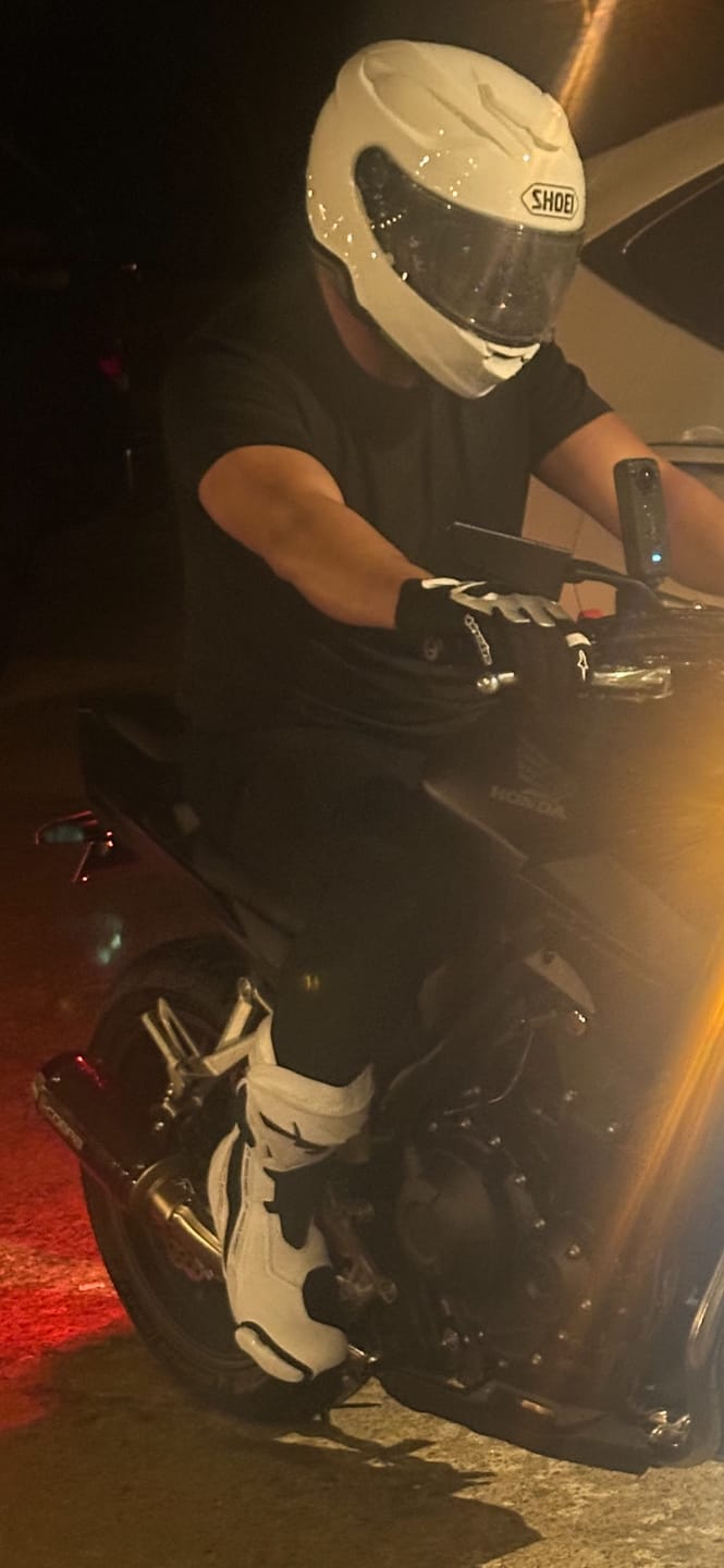 Customer photo review of Allgoal White Motorcycle Riding Boots